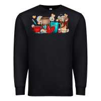 Black Nurse coffee cups Premium Sweatshirt - texasbilliewilder
