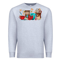 Heather Grey Nurse coffee cups Premium Sweatshirt - texasbilliewilder