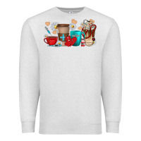 Oatmeal Heather Nurse coffee cups Premium Sweatshirt - texasbilliewilder