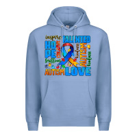 Colony Blue autism  words Premium Hoodie - AdoDesignShop