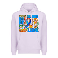 Lilac autism  words Premium Hoodie - AdoDesignShop