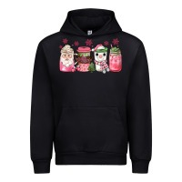 Black pink Christmas coffee Urban Hoodie - JahusDesignShop