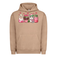 Pigment Burro pink Christmas coffee Urban Hoodie - JahusDesignShop