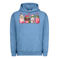 Pigment Pebble Blue pink Christmas coffee Urban Hoodie - JahusDesignShop