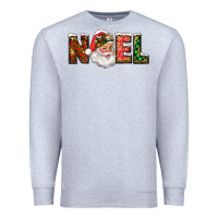 Heather Grey Western Noel Santa Claus Premium Sweatshirt - RanaPortraitStore