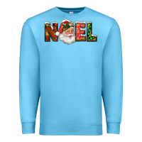 Ocean Blue Western Noel Santa Claus Premium Sweatshirt - RanaPortraitStore