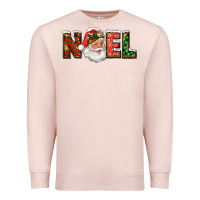 Pale Pink Western Noel Santa Claus Premium Sweatshirt - RanaPortraitStore