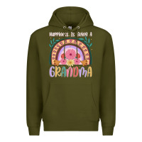 Army Green happiness is being a grandma Premium Hoodie - JahusDesignShop