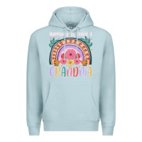 Blue Mist happiness is being a grandma Premium Hoodie - JahusDesignShop