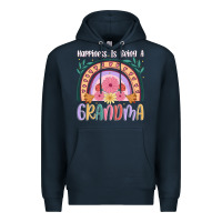 Navy happiness is being a grandma Premium Hoodie - JahusDesignShop