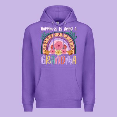 Happiness Is Being A Grandma Premium Hoodie Designed By Jahusdesignshop