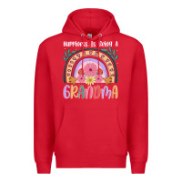 Red happiness is being a grandma Premium Hoodie - JahusDesignShop