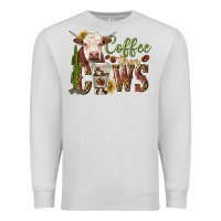 Dove Grey coffee then cows Premium Sweatshirt - texasbilliewilder
