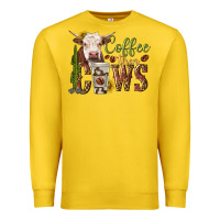 Lemon coffee then cows Premium Sweatshirt - texasbilliewilder