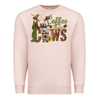 Pale Pink coffee then cows Premium Sweatshirt - texasbilliewilder