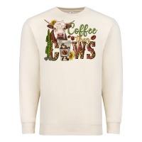 Sandshell coffee then cows Premium Sweatshirt - texasbilliewilder