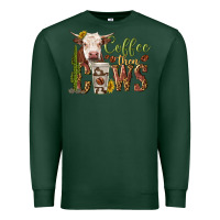 Sports Green coffee then cows Premium Sweatshirt - texasbilliewilder