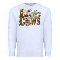 White coffee then cows Premium Sweatshirt - texasbilliewilder