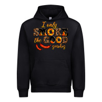Black i only smoke the good smokes Urban Hoodie - AdoDesignShop
