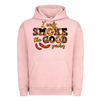 Pigment Salmon i only smoke the good smokes Urban Hoodie - AdoDesignShop