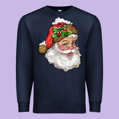Premium Sweatshirt Santa Claus With Snow
