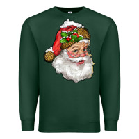 Sports Green Santa Claus With Snow Premium Sweatshirt - RanaPortraitStore