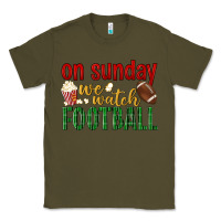 Army Green on sunday we watch football Classic Tee - BundleAndBundleShop
