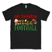 Black on sunday we watch football Classic Tee - BundleAndBundleShop