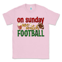 Bubblegum Pink on sunday we watch football Classic Tee - BundleAndBundleShop