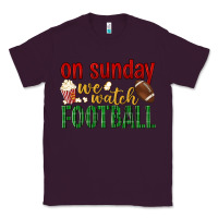 Plum on sunday we watch football Classic Tee - BundleAndBundleShop