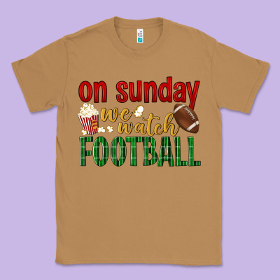 On Sunday We Watch Football Classic Tee Designed By Bundleandbundleshop