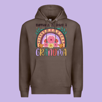 Happiness Is Being A Grandma Premium Hoodie Designed By Jahusdesignshop