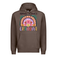 Coffee happiness is being a grandma Premium Hoodie - JahusDesignShop
