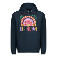 Navy happiness is being a grandma Premium Hoodie - JahusDesignShop