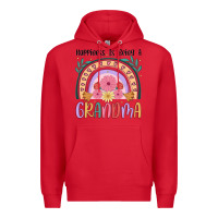 Red happiness is being a grandma Premium Hoodie - JahusDesignShop