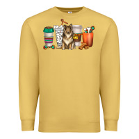 Antique Gold collie dog coffee cups Premium Sweatshirt - texasbilliewilder