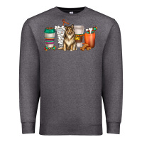 Charcoal Heather collie dog coffee cups Premium Sweatshirt - texasbilliewilder
