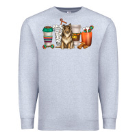 Heather Grey collie dog coffee cups Premium Sweatshirt - texasbilliewilder