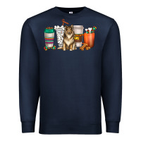 Navy collie dog coffee cups Premium Sweatshirt - texasbilliewilder