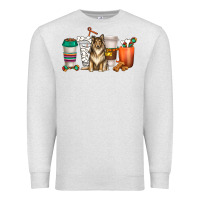 Oatmeal Heather collie dog coffee cups Premium Sweatshirt - texasbilliewilder