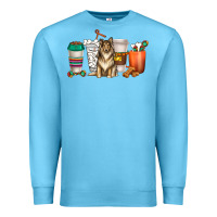 Ocean Blue collie dog coffee cups Premium Sweatshirt - texasbilliewilder