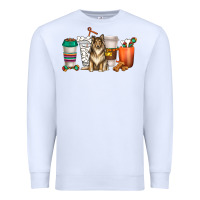 White collie dog coffee cups Premium Sweatshirt - texasbilliewilder