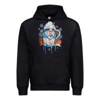 Black winter gnome coffee Urban Hoodie - JahusDesignShop