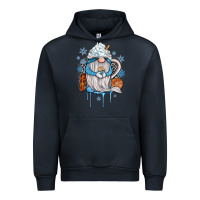 Navy winter gnome coffee Urban Hoodie - JahusDesignShop