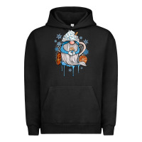 Pigment Black winter gnome coffee Urban Hoodie - JahusDesignShop