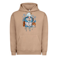 Pigment Burro winter gnome coffee Urban Hoodie - JahusDesignShop
