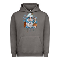 Pigment Tornado winter gnome coffee Urban Hoodie - JahusDesignShop