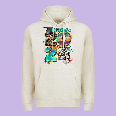 2024 Graduate Leopard Premium Hoodie Designed By Adodesignshop