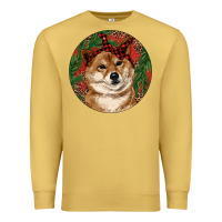 Antique Gold Shiba Inu Christmas Premium Sweatshirt - RanaPortraitStore