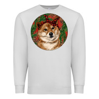 Dove Grey Shiba Inu Christmas Premium Sweatshirt - RanaPortraitStore